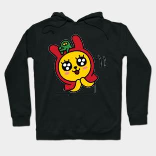 KakaoTalk Muzi and Con Red Riding Hood (Happy) Hoodie